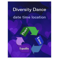Peace Love Equality Full Color Flyer