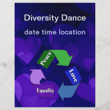 Peace Love Equality Full Color Flyer