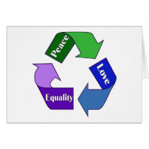 Peace Love Equality Greeting Card