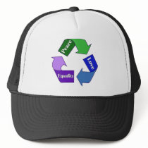 Peace Love Equality Hats