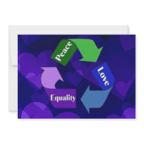 Peace Love Equality Invitations