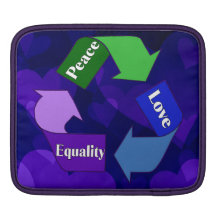 Peace Love Equality iPad Sleeves