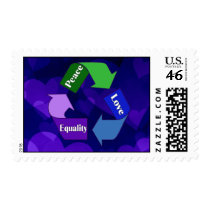Peace Love Equality Postage Stamps