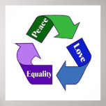 Peace Love Equality Print