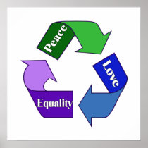 Peace Love Equality Print