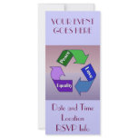 Peace Love Equality Rack Card Template