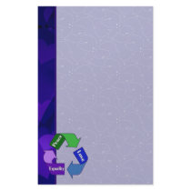 Peace Love Equality Stationery Design