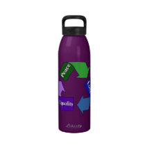 Peace Love Equality Water Bottle