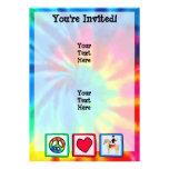 Peace, Love, Equestrian Personalized Invitation