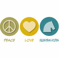 Peace Love Equestrian Studies photo sculptures by 1000suns Peace Love Equestrian Studies photo sculptures