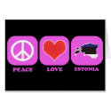 Peace Love Estonia cards