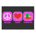 Peace Love Ethiopia cards