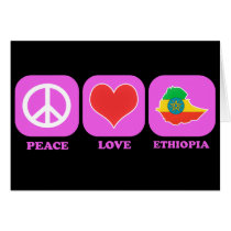 Peace Love Ethiopia cards by coolcountry Peace Love Ethiopia cards
