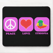 Peace Love Ethiopia mousepads