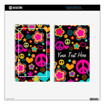 Peace Love & Everything Girly Kindle Fire Decal