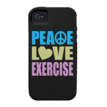 Peace Love Exercise Vibe iPhone 4 Case