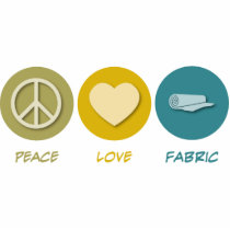 Peace Love Fabric photo sculptures by 1000suns Peace Love Fabric photo sculptures