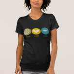 Peace Love Fabric Tee Shirts