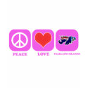 Peace Love Falkland Islands t-shirts
