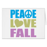 Peace Love Fall Greeting Cards