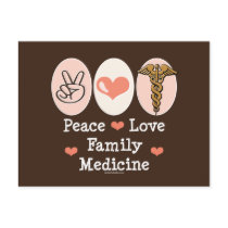 Peace Love Family Medicine Postcard