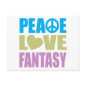 Peace Love Fantasy postcards