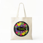 Peace Love Fastpitch Softball Tote Bag