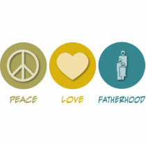 Peace Love Fatherhood photo sculptures
