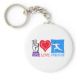 PEACE LOVE FENCE keychains