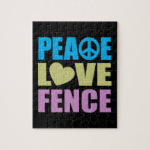 Peace Love Fence Puzzles
