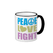 Peace Love Fight Coffee Mug