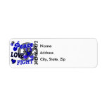 Peace Love Fight Like A Girl 2 Colon Cancer Return Address Labels