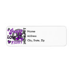 Peace Love Fight Like A Girl 2 Epilepsy Return Address Labels
