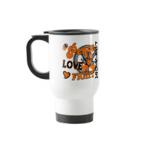 Peace Love Fight Like A Girl 2 Leukemia Coffee Mug