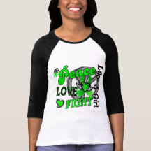 Peace Love Fight Like A Girl 2 Muscular Dystrophy Shirts