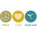 Peace Love Figure Skate photo sculptures by 1000suns Peace Love Figure Skate photo sculptures