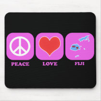 Peace Love Fiji mousepads