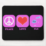 Peace Love Fiji Mouse Pads
