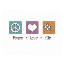 Peace Love Film Post Card