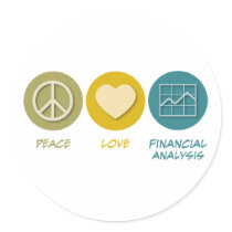 Peace Love Financial Analysis stickers by 1000suns Peace Love Financial Analysis stickers