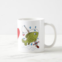 Peace, Love & Fishing Coffee Mug
