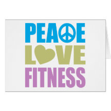 Peace Love Fitness Cards