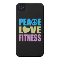 Peace Love Fitness Iphone 4 Case-mate Cases