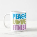 Peace Love Fitness Coffee Mugs