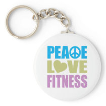 Peace Love Fitness Key Chain