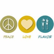 Peace Love Flavor photo sculptures