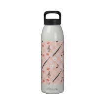 Peace Love Flute Water Bottle BPA Free