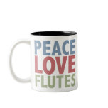 Peace Love Flutes Coffee Mug