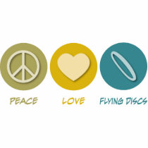 Peace Love Flying Discs photo sculptures