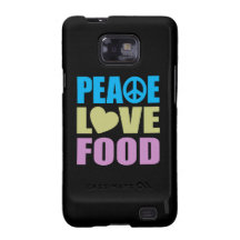 Peace Love Food Samsung Galaxy Case